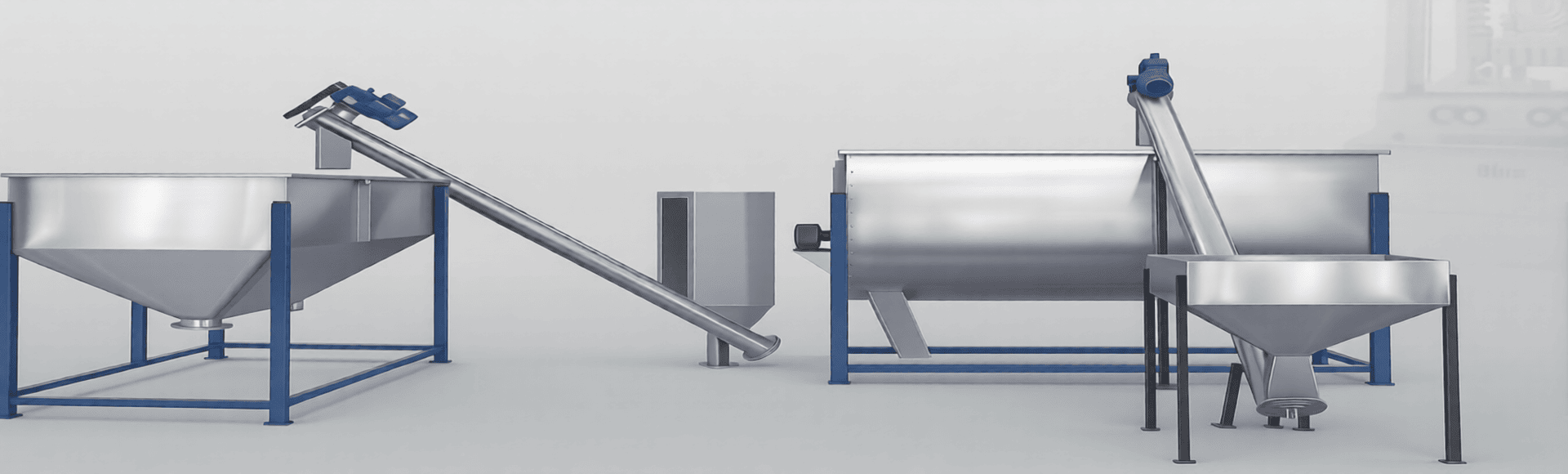 Industrial conveyors, silos, and valves for material handling